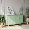 Meuble de rangement 4 portes Intaglio avec étagère réglable vert menthe