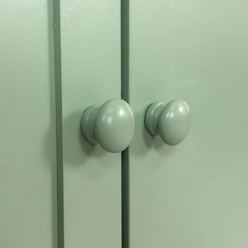 Meuble de rangement 4 portes Intaglio avec étagère réglable vert menthe
