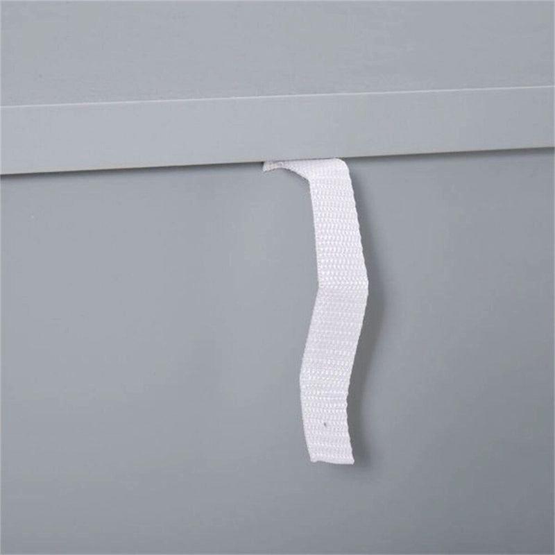 Meuble de rangement à deux portes en MDF gris style français avec portes à croisillons