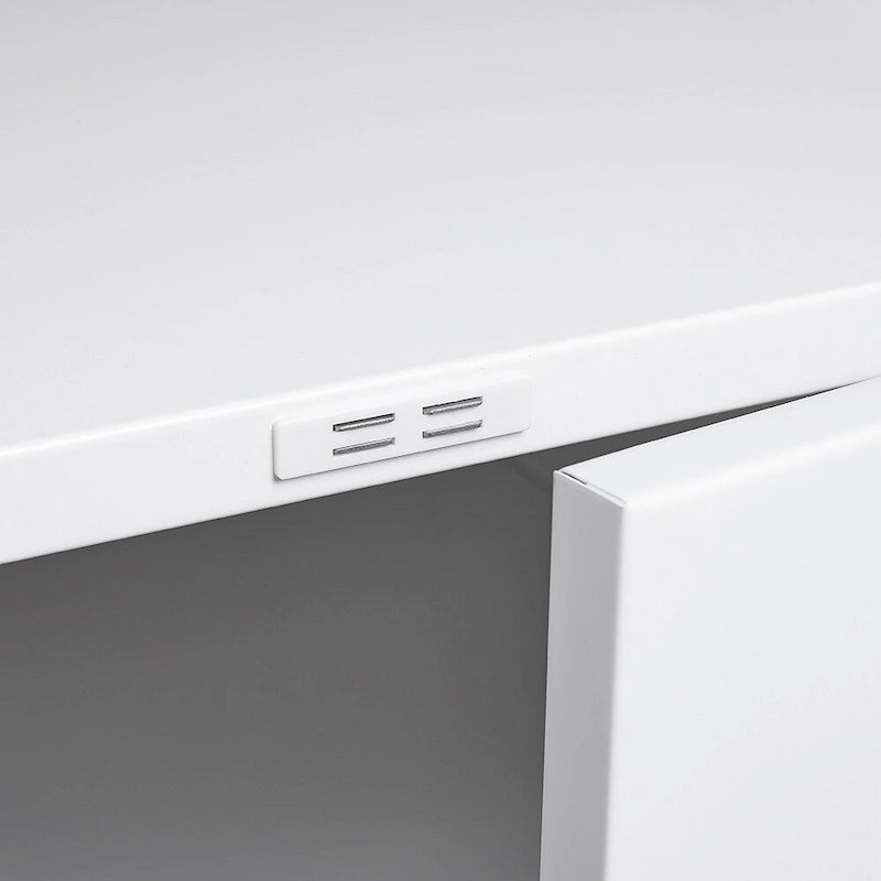 Meuble d'imprimante roulant blanc avec porte de rangement Étagère réglable sur roulettes